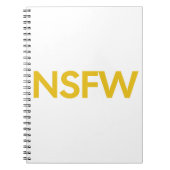 Not Safe For Work (NSFW) ノートブック (正面)