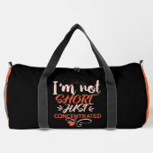 Not Short Just Concentrated ダッフルバッグ (裏面)