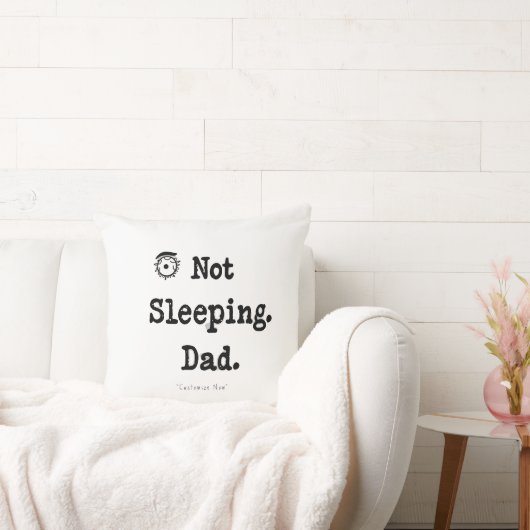 Not Sleeping Dad Pillow – Custom Nap Gift クッション (ソファ)