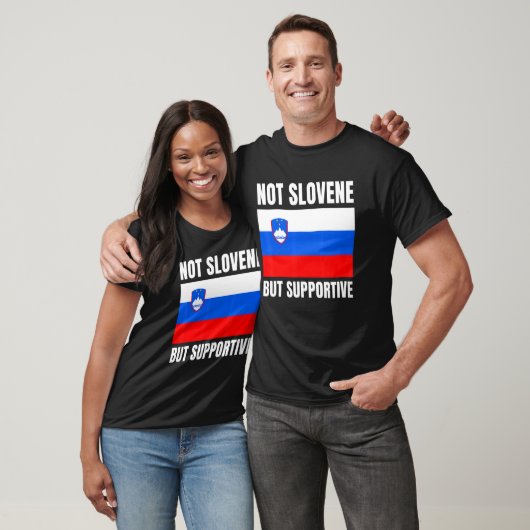 Not Slovene But Supportive Slovenia Flag Support Tシャツ (ユニセックス)