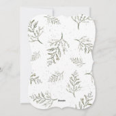 Not So夜静かベビーフォトフラットホリデーカード シーズンカード (裏面)