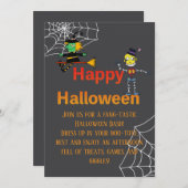 Not-So-Kids不気味ハローウィンパーティ 招待状 (正面/裏面)