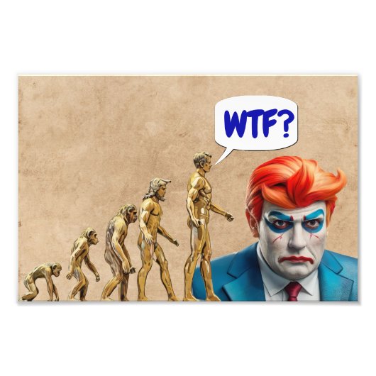 Not So Subtle Anti Trump フォトプリント (正面)