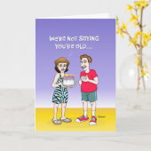 Not so young Birthday Card カード (黄色い花)
