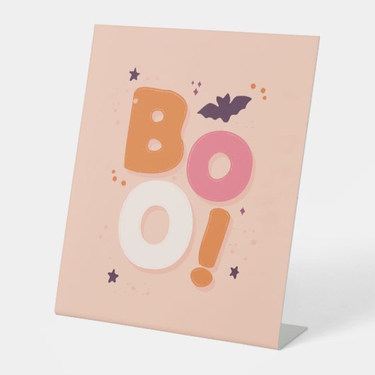 Not Soo 不気味 Halloween - Boo Sign 台座サイン (正面)