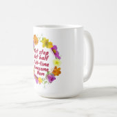 Not step not half full-time awesome Mom Adoptive  コーヒーマグカップ (正面右)
