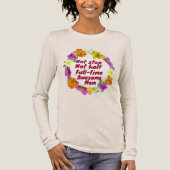 Not step not half full-time awesome Mom Adoptive トライブレンドTシャツ (正面)