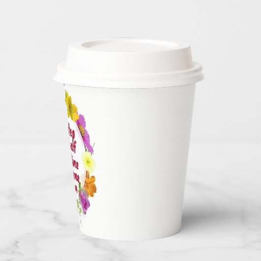 Not step not half full-time awesome Mom Adoptive  紙コップ (左)