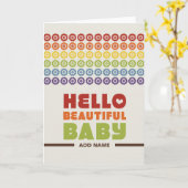 Not Straitデザイン- Hello Buitfulベビーカード カード (黄色い花)