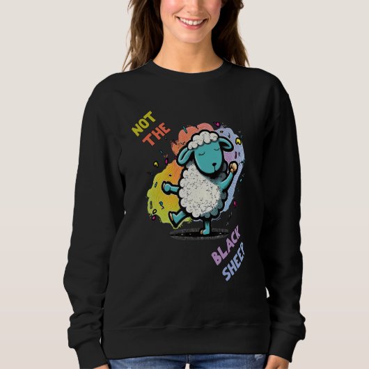 Not the Black Sheep Sheepherders農家ウール スウェットシャツ (正面)