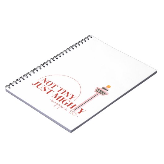 Not Tiny Just Mighty Celebration  ノートブック (左側)
