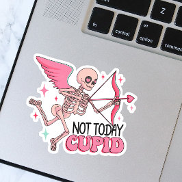 Not Todayおもしろい Cupidスケルトンアンチ – バレンタイン シール