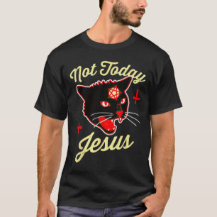 Not Todayイエス・ハイル・サタン猫死クロスヴィンテージ Tシャツ