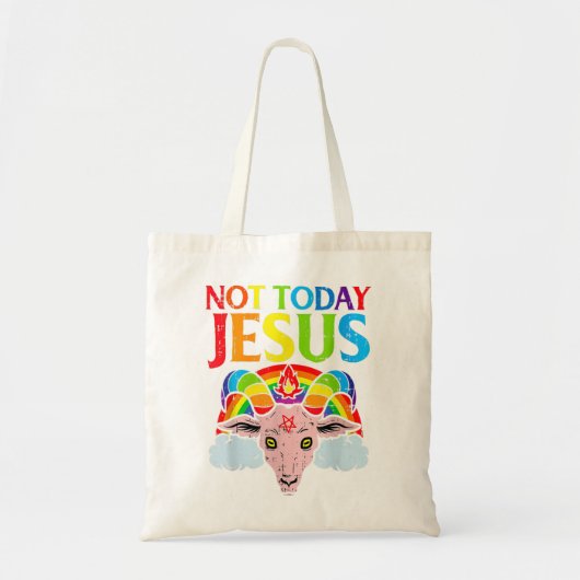 Not TodayイエズレインボーサタンヴィンテージNot Today トートバッグ (正面)