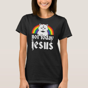 Not Todayイエズレインボーサタン猫ゴシックコンサート Tシャツ