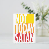 Not Todayサタンのパンデミック葉書 ポストカード (スタンド正面)