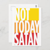 Not Todayサタンのパンデミック葉書 ポストカード (正面/裏面)