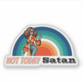 Not Todayサタンレトロ シール (正面)