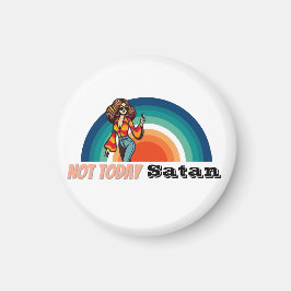 Not Todayサタンレトロ マグネット