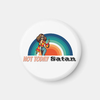 Not Todayサタンレトロ マグネット
