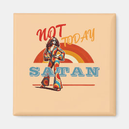 Not Todayサタンレトロ マグネット