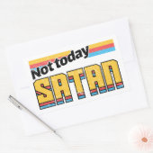 Not Todayサタンレトロ 長方形シール (封筒)