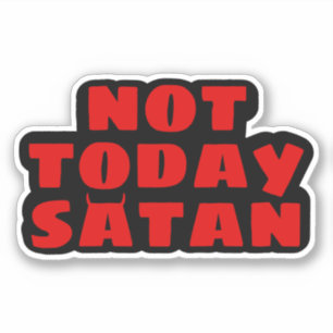 Not Todayサタン・ステッカー シール