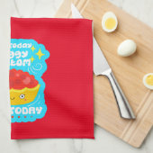 Not Todayファおもしろいンを焼く キッチンタオル (四つ折り)