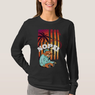 Not Today眠るナプスロスサンセットフラグ Tシャツ
