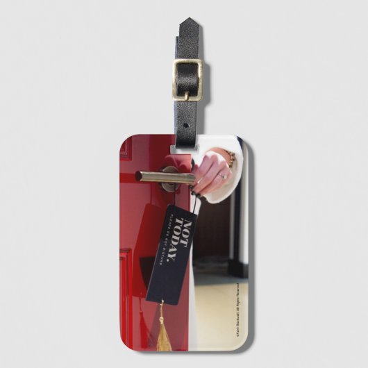 Not Today荷物タグ ラゲッジタグ (正面縦)