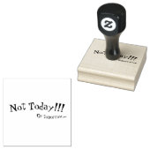 「Not Today」スタンプ ラバースタンプ (押印)