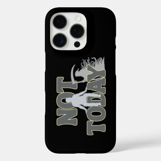 NOT TODAY - ダークユーモア グリムリーパー Case-Mate iPhoneケース (裏面)