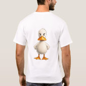 Not Today 面白い 挑戦的なアヒル Tシャツ (裏面)