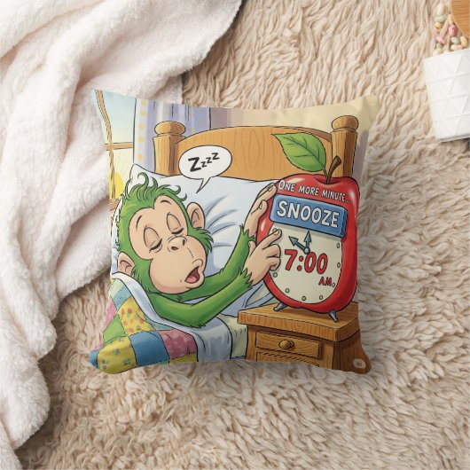 Not Today, Alarm - Sleepy Monkey Mode 💤🙈 クッション (ブランケット)