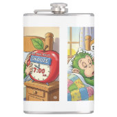 Not Today, Alarm - Sleepy Monkey Mode 💤🙈 フラスク (正面)