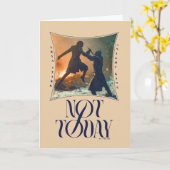 "Not Today" Arya Stark Vs. The Night King カード (黄色い花)