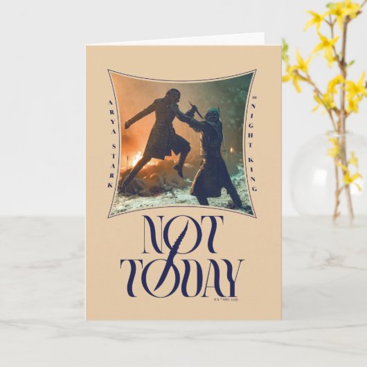 "Not Today" Arya Stark Vs. The Night King カード (黄色い花)