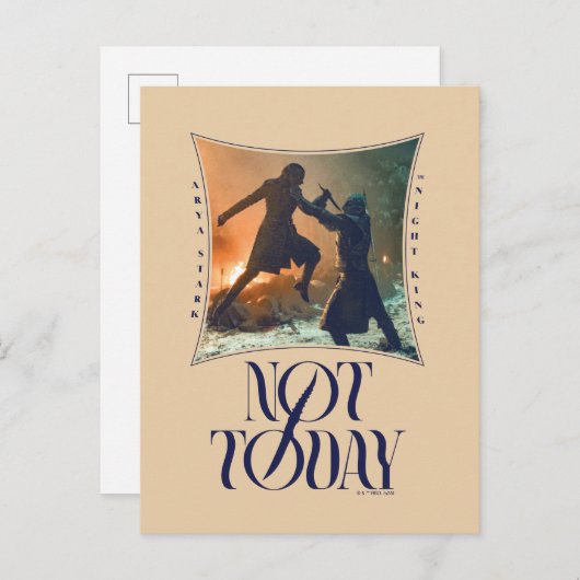 "Not Today" Arya Stark Vs. The Night King ポストカード (正面/裏面)