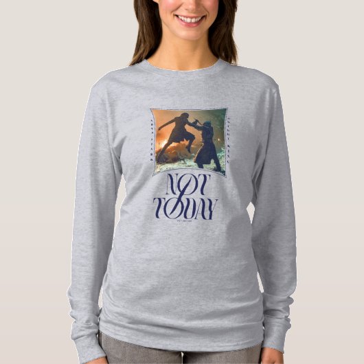 "Not Today" Arya Stark Vs. The Night King Tシャツ (正面)