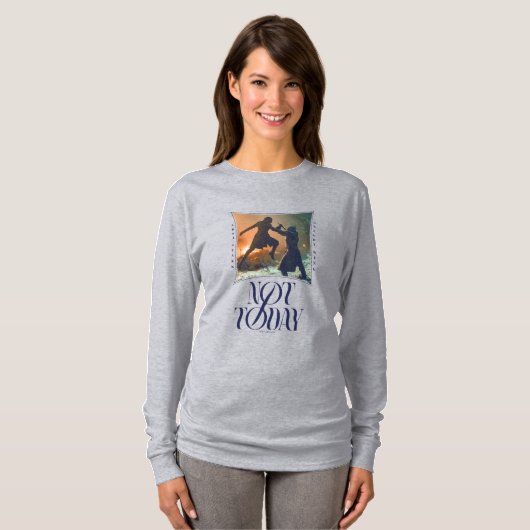 "Not Today" Arya Stark Vs. The Night King Tシャツ (正面フル)