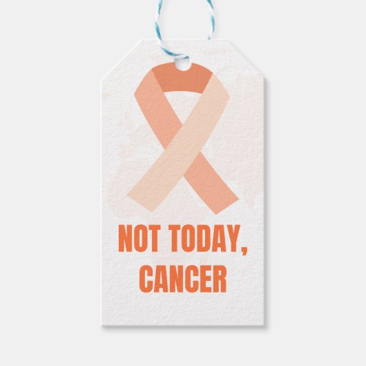 Not Today, Cancer | サバイバーお祝いギフト ギフトタグ (正面)