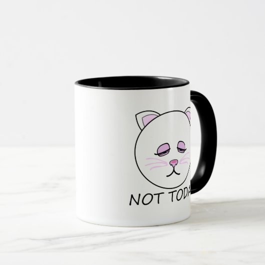 Not Today Cat マグカップ (正面右)