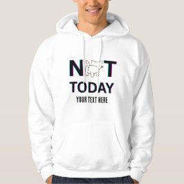 not today cat editable パーカ