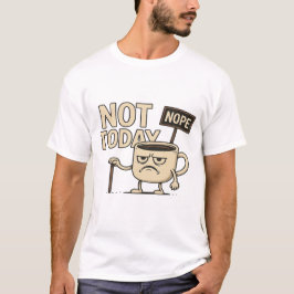 Not Today Coffee Cup - Funny Monday Humor  Tシャツ