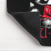 Not Today Cud Funny Raccoon Valentines Day Cute Ki マウスパッド (コーナー)