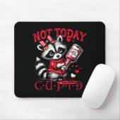 Not Today Cud Funny Raccoon Valentines Day Cute Ki マウスパッド (マウス)