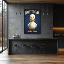 Not Today Duck - かわいいキャラクターアート