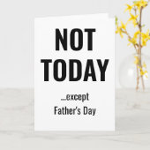 NOT TODAY - Except Father's Day カード (黄色い花)
