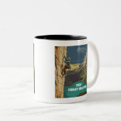 Not Today Gravity Rock Climbing ツートーンマグカップ (正面右)