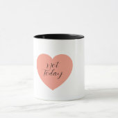 Not Today Heart Mug | Minimal Everyday Coffee Cup マグカップ (中央)